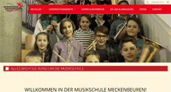 Desktop Screenshot of musikschulemeckenbeuren.de