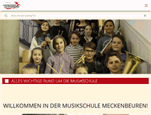 Tablet Screenshot of musikschulemeckenbeuren.de